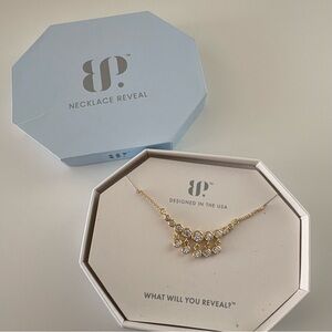 Bomb Party Speak Now, Dangle Later Necklace NK26882 Diamond CZ Gold Plating